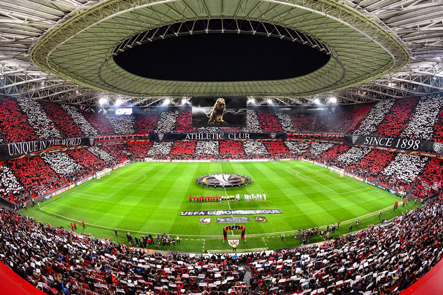 Minutes by club-trained players: Athletic Club at the top